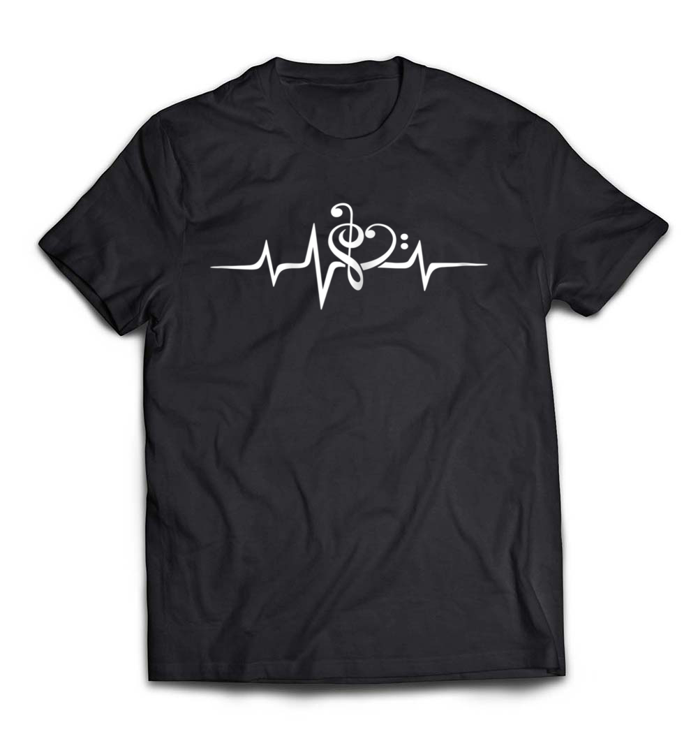 Music Clef Heart Bass Treble Heartbeat Shirt: Celebrate Your Love for Music